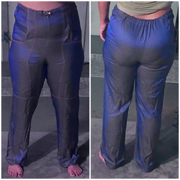 Purple Orange Straight Leg Reflective Dance Pants - Picture 11 of 12